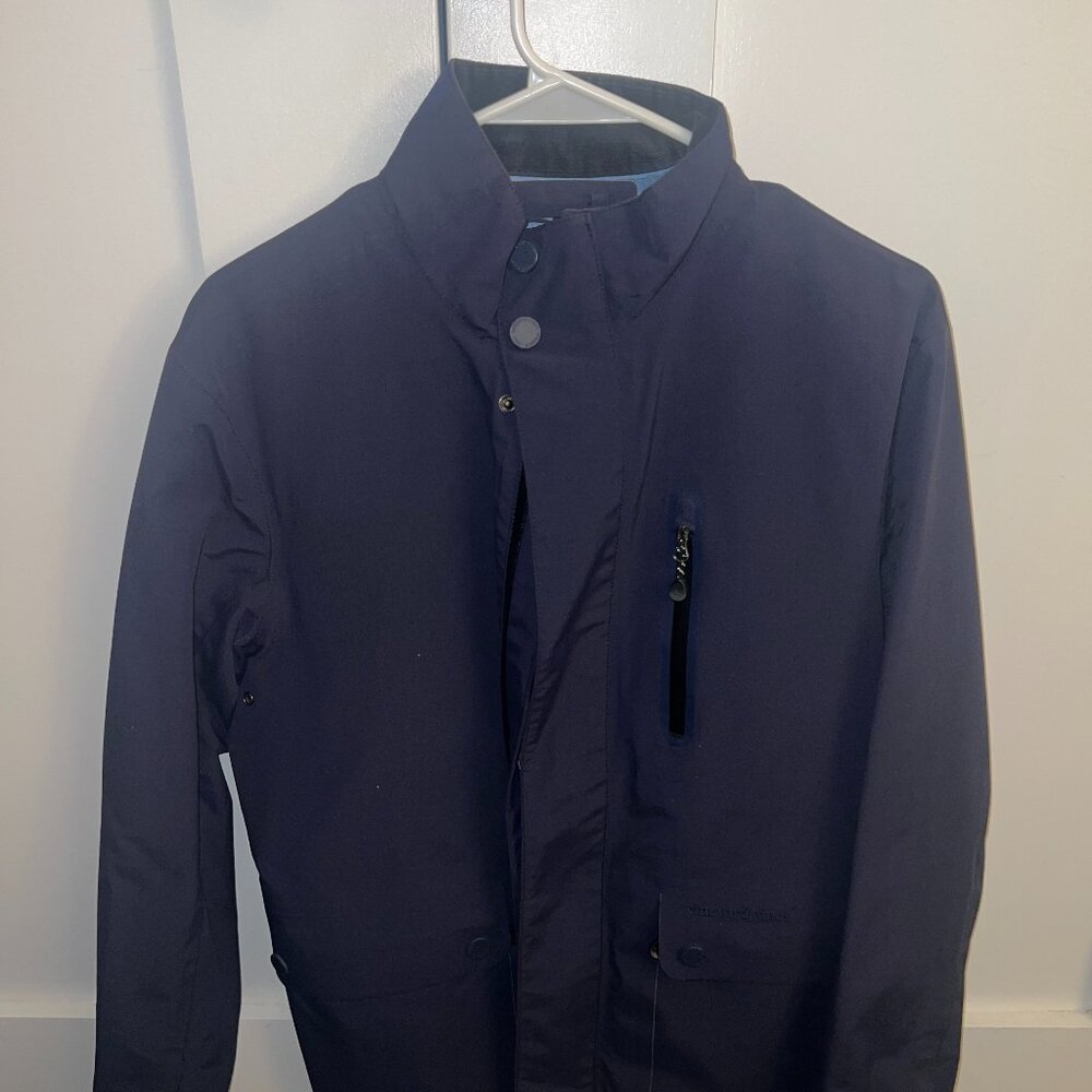 Vineyard Vines Rain Coat w/ Suede Collar